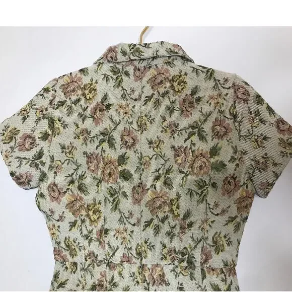 Altar'd State Floral Tapestry Romper Small - Picture 7 of 10